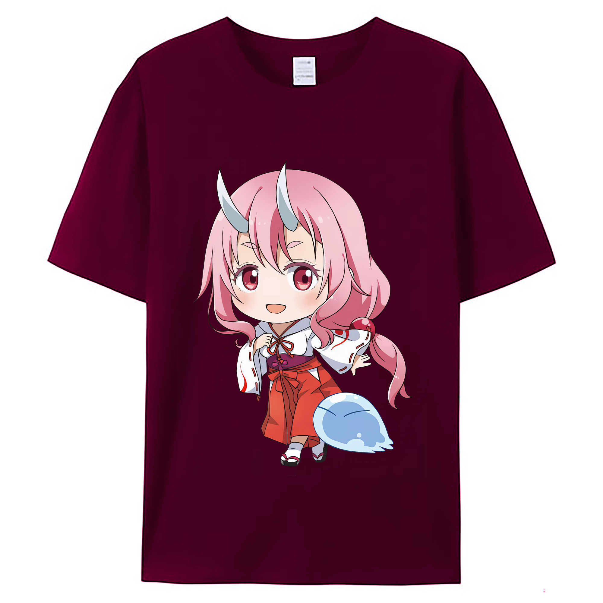 （画像用） 転スラ Regarding Reincarnated to Slime レディースカジュアルプリントTシャツ（綿100％）